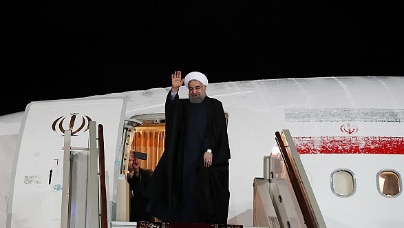 Rouhani leaving Moscow