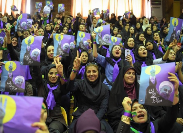 Women at Rouhani event