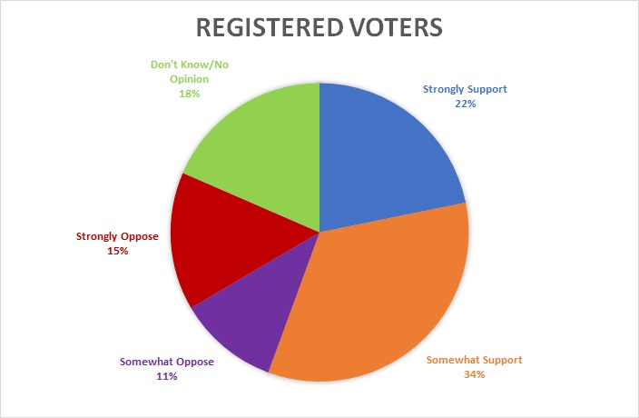 Registered voters support of Iran deal