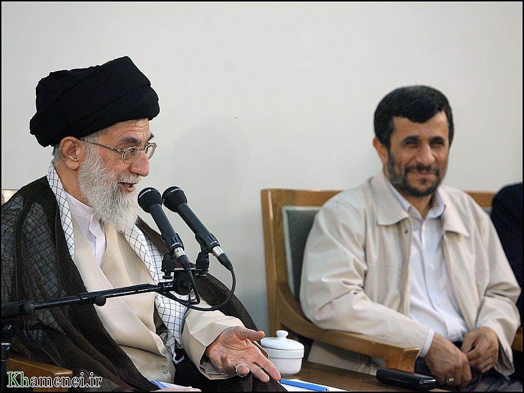 Ahmadinejad and Khamenei