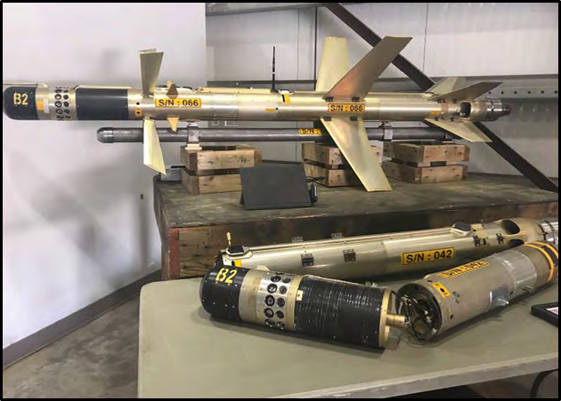 Surface-to-air missiles seized on al Qanas-1 in February 2020
