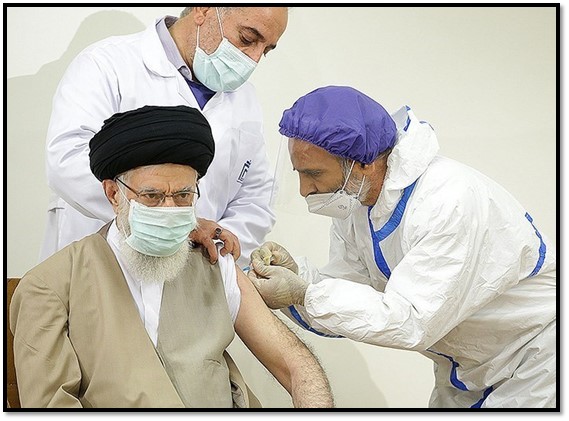 Khamenei receives his vaccine