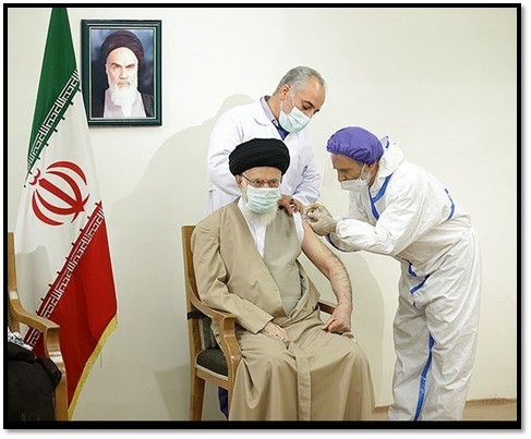 Khamenei gets his first vaccine shot