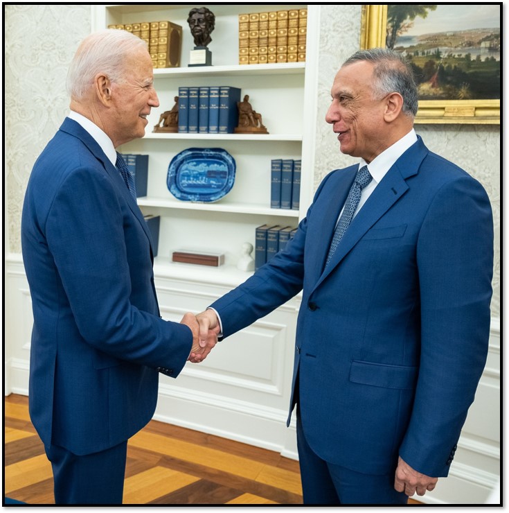 Biden and Kadhimi