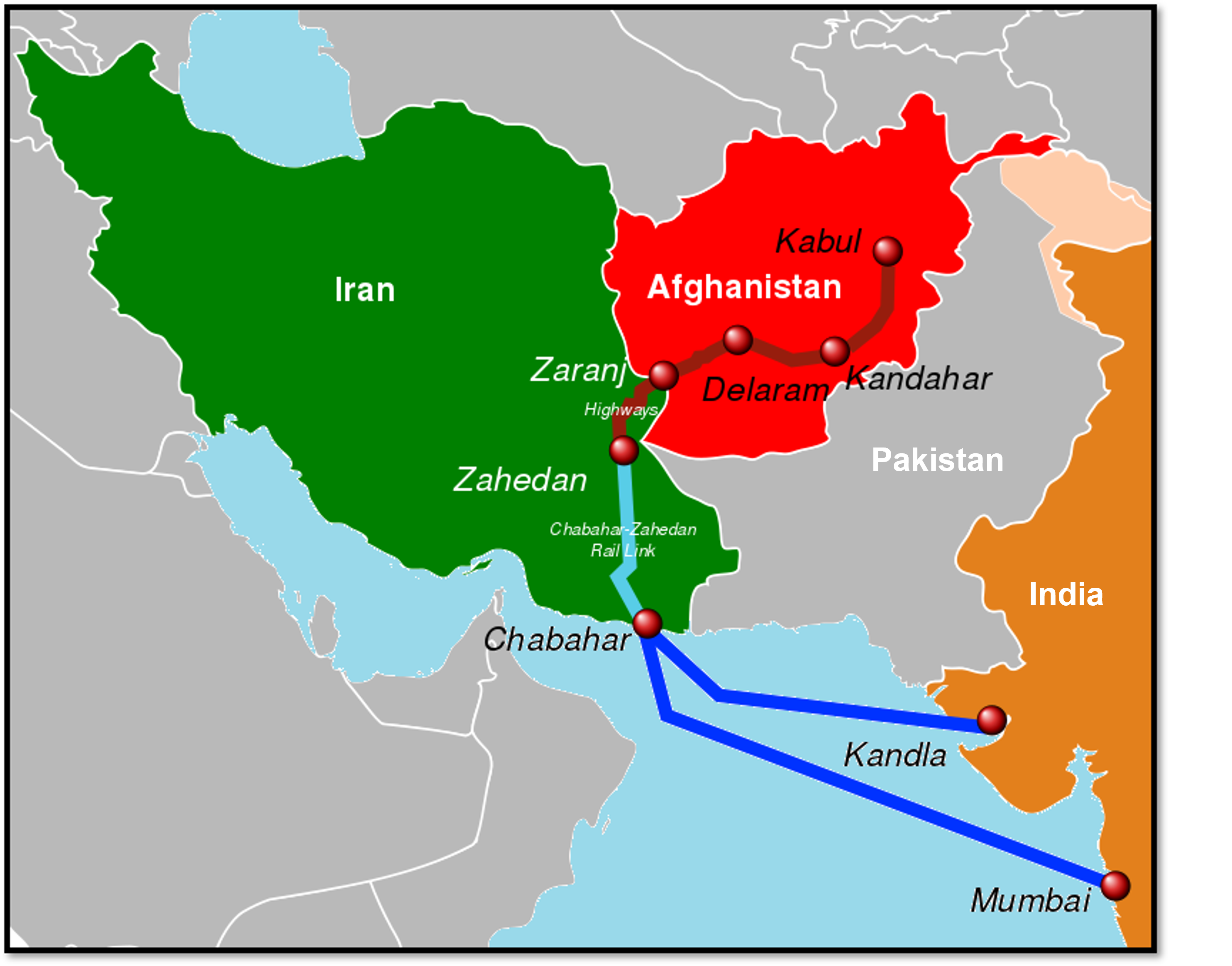 Граница ирана и пакистана на карте