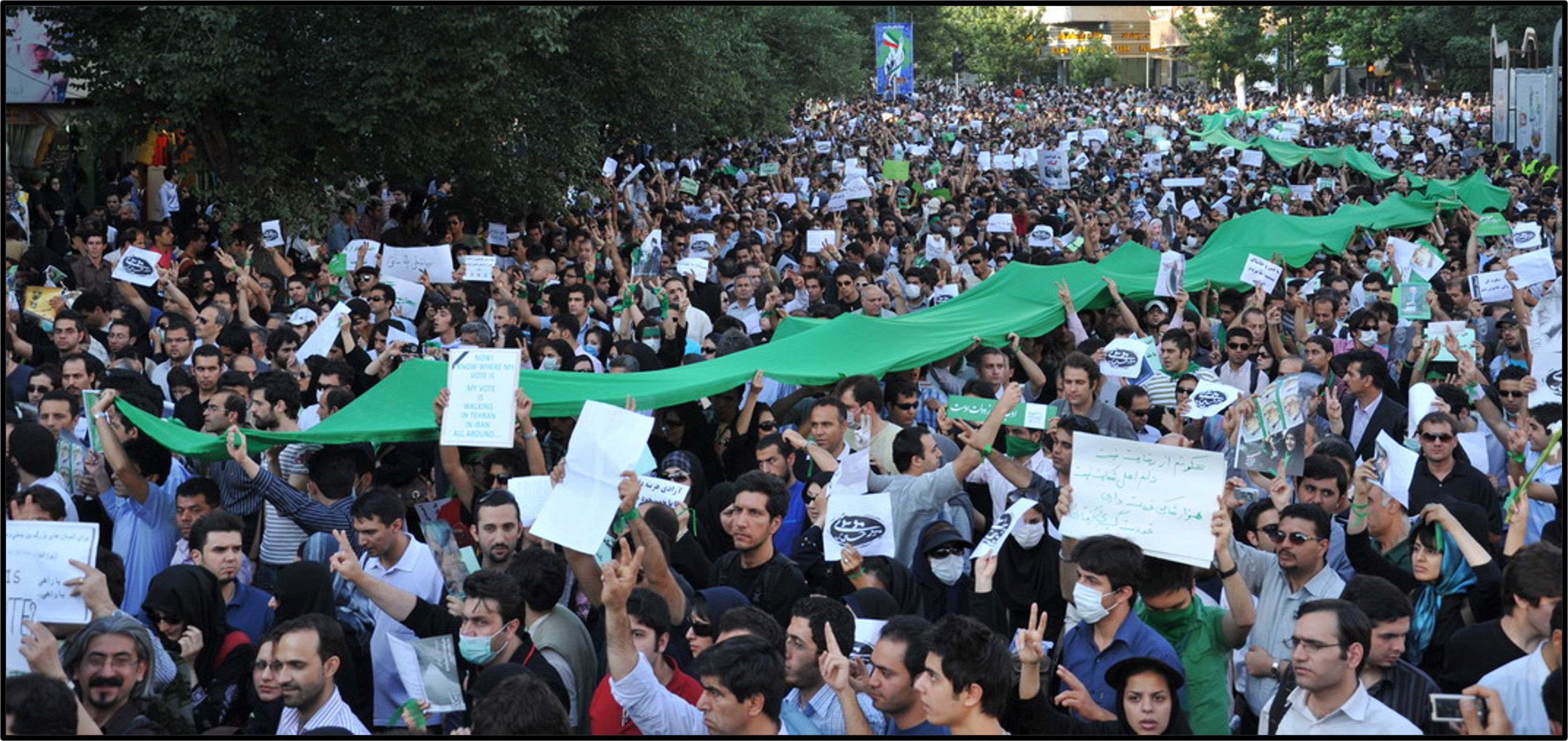 Green Movement protest in Tehran