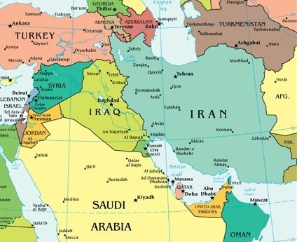 Turkey Iran Map