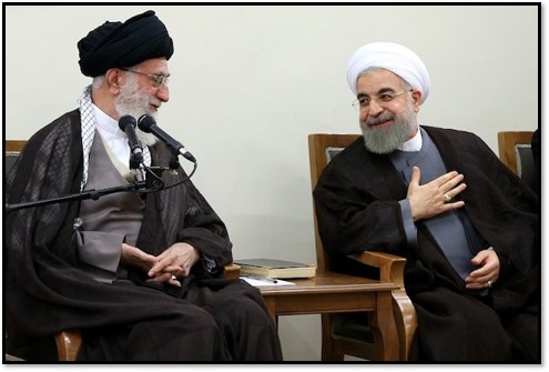 Khamenei and Rouhani