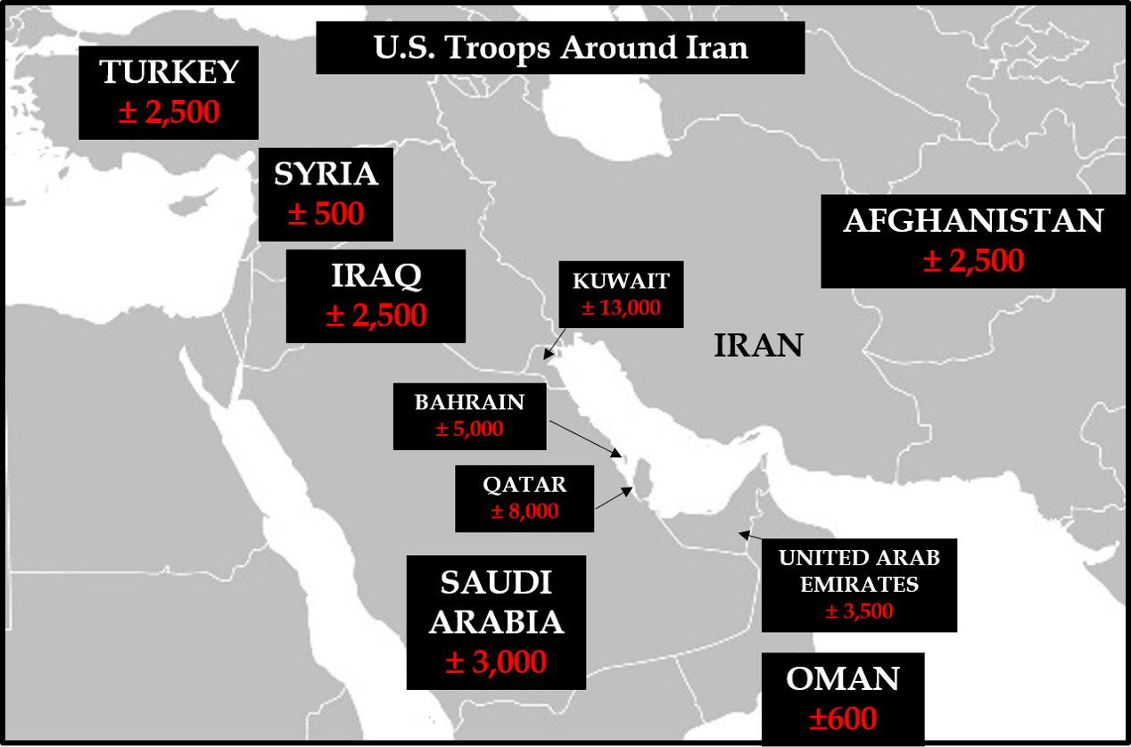 US Troops Around Iran