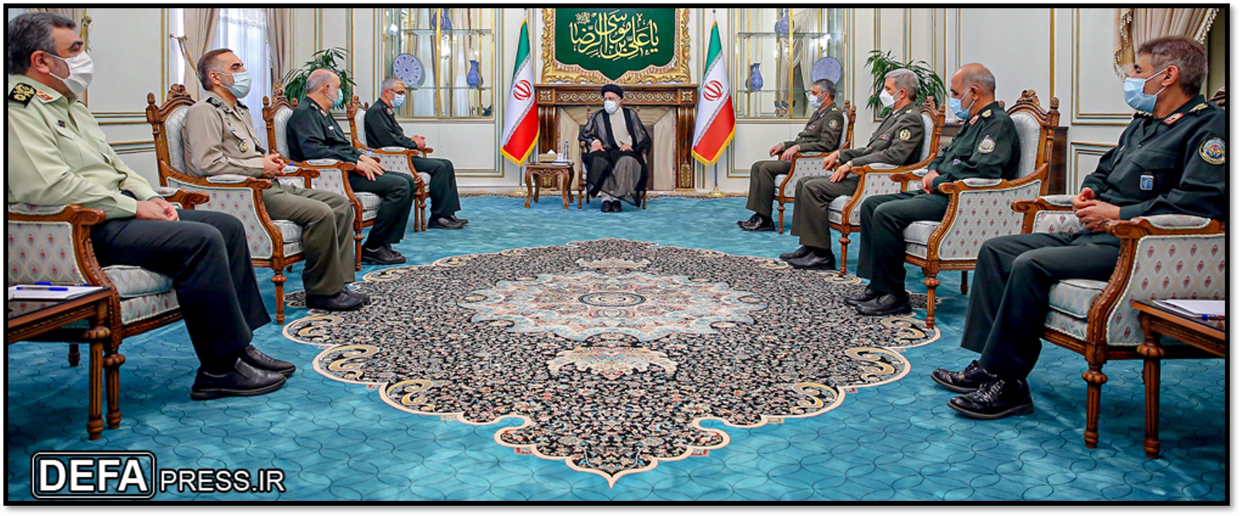 Raisi and senior military commanders