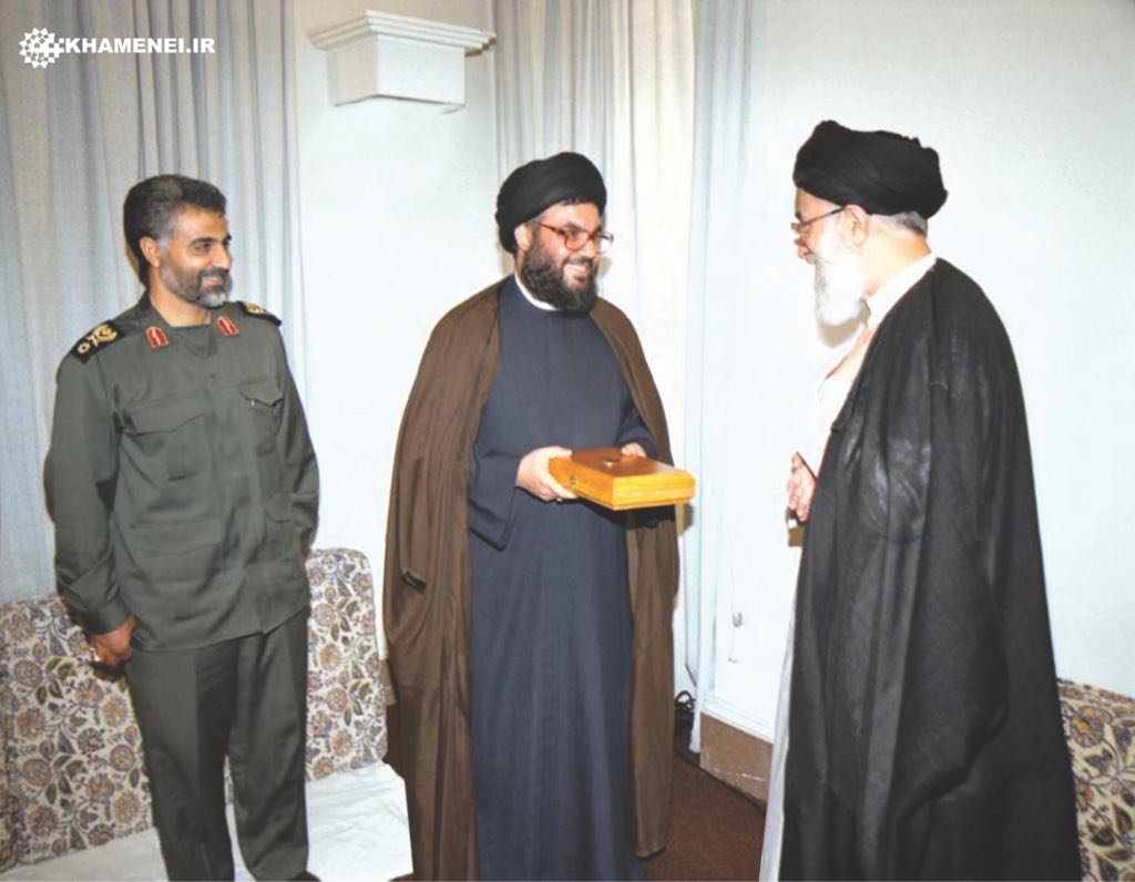 Soleimani, Nasrallah and Khamenei in 2000
