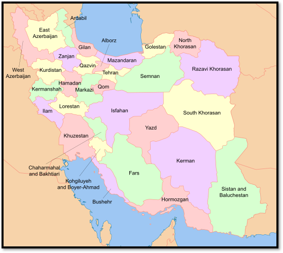 Provinces map