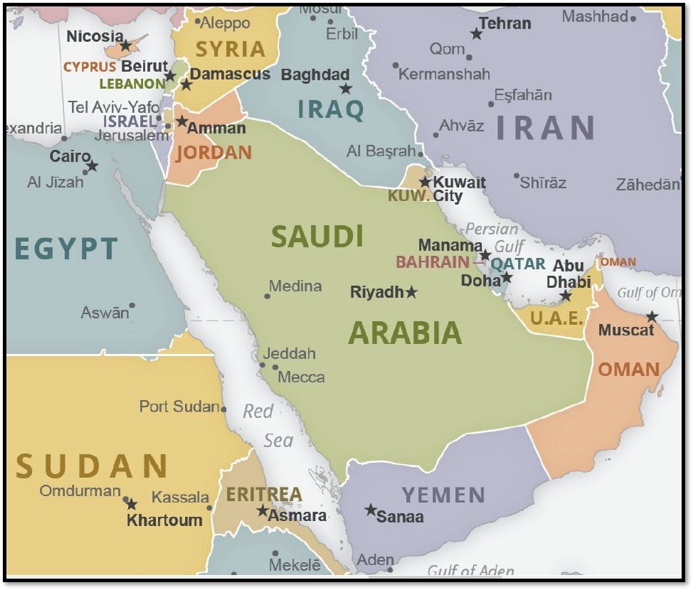 Mideast map