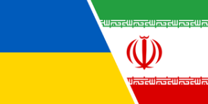 Ukraine Iran flags